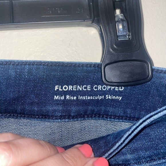 DL1961 Florence Cropped Mid-Rise Instasculpt Skinny Size 28 Wash Stranded - Picture 3 of 7